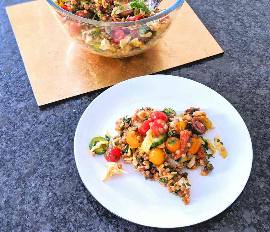 Giant Couscous Salad Recipe Cuisine Fiend